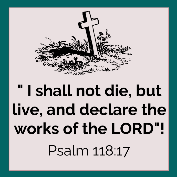 I shall not die but live Template | PosterMyWall