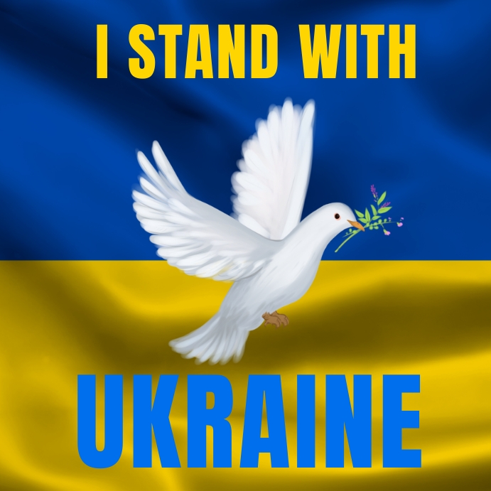 I Stand With Ukraine Poster Template | PosterMyWall