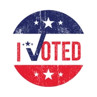 I Voted Logo template