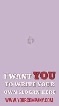 I Want You Uncle Sam Video Template Digital Display (9:16)