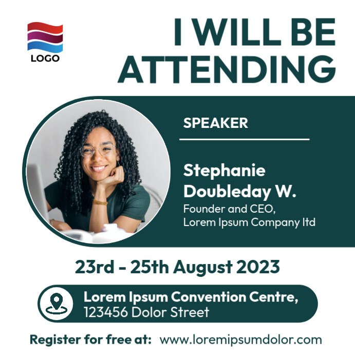 I will be attending event flyer Template | PosterMyWall