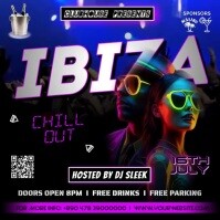 IBIZA CHILLOUT PARTY FLYER TEMPLATE Post Instagram