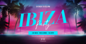 Ibiza Party event promo template Изображение, которым поделились на Facebook