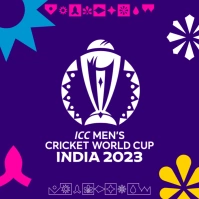 ICC Men's Cricket World Cup 2023 Logo template