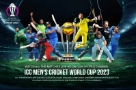 Icc men's cricket world cup 2023 video flyer Плакат template