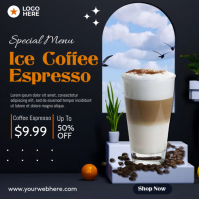 Ice Coffee Menu Template | PosterMyWall