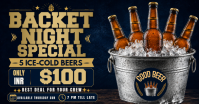 Ice Cold Beer Special Facebook Shared Image template