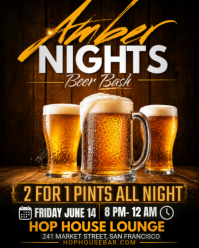 Negro Beer Bash Event Instagram Portrait Template