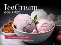 สีดำ Ice Cream Promotion Presentation Template
