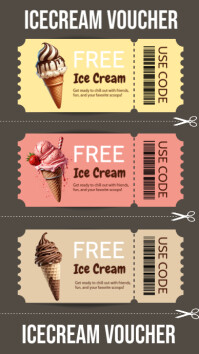 ice cream ,event,summer Instagram Story template