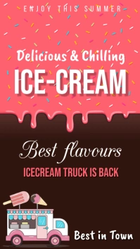 ice cream ,event Instagram Story template