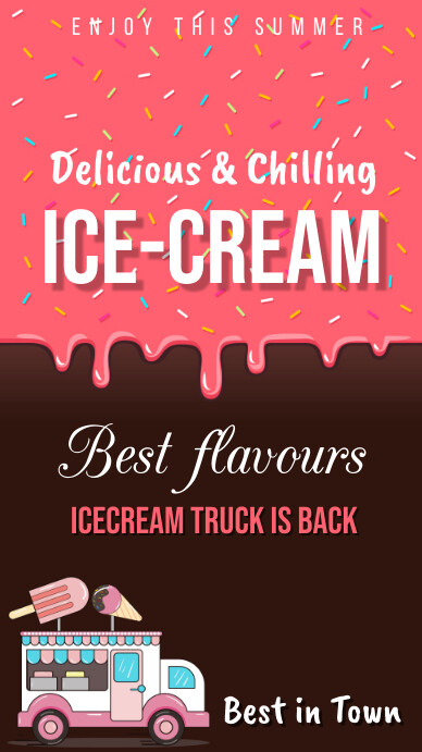 ice cream ,event Instagram 快拍 template
