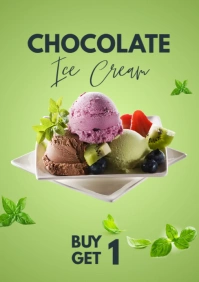 Ice Cream A5 template