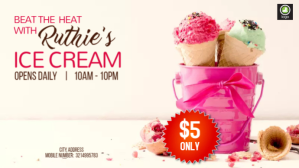 Ice cream Ad Facebook-covervideo (16:9) template