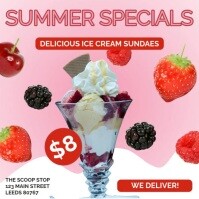 Ice Cream Ad - Instagram Template