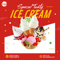 Ice Cream Ads Instagram-opslag template