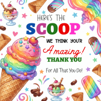 ice cream appreciation Square (1:1) template