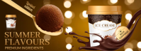 Ice Cream Banner Ads Facebook-Cover template
