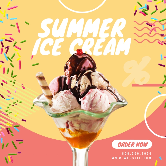 Spanduk Templat Es Krim Di Instagram Postermywall