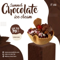 Ice Cream Bowl Template Square (1:1)