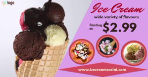 ice cream Изображение, которым поделились на Facebook template