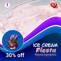 ice cream Instagram Post template