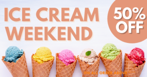 ice cream Facebook Ad template