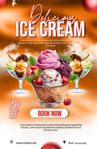 ICE CREAM Tabloid template