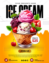 ICE CREAM Flyer (US Letter) template