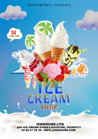 ice cream A3 template