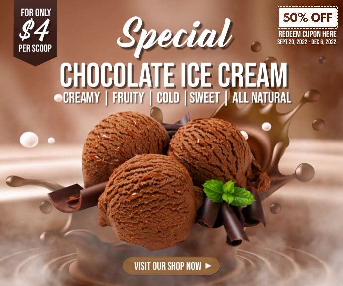 Ice Cream Template PosterMyWall