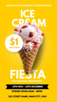 ice cream Instagram 快拍 template