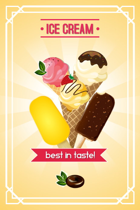 Ice Cream Template | PosterMyWall