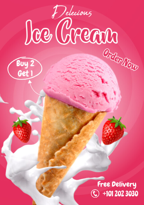 Ice Cream A3 template