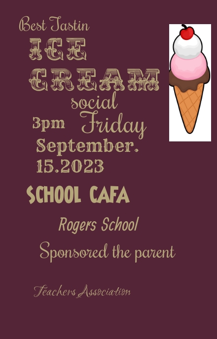 Ice cream Wattpad Cover template