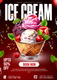 ICE CREAM A6 template