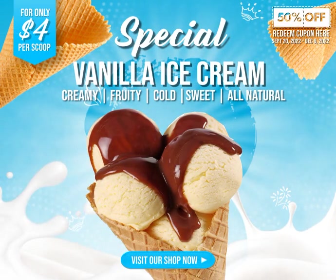 Ice Cream Template PosterMyWall