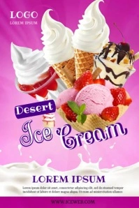 ice cream Poster template