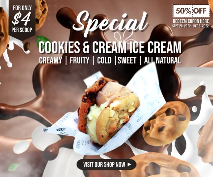 Ice Cream Template PosterMyWall