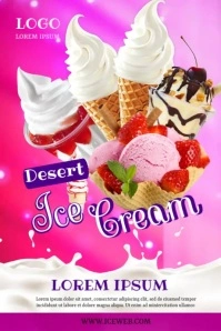 ice cream Poster template