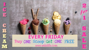Ice Cream Display template