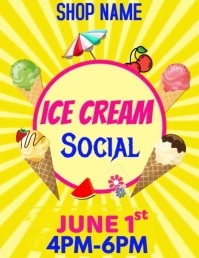 Ice cream Flyer Template