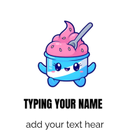 ice cream logo template