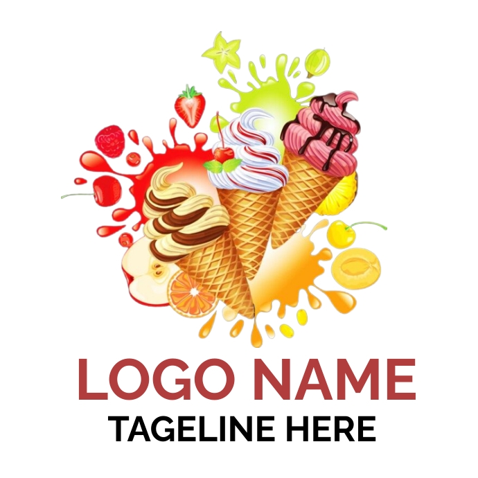 Ice Cream Logos And Names Ice Cream Logo Template | PosterMyWall
