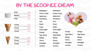 Ice Cream Menu Digitalt display (16:9) template