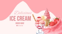Ice Cream Parlor Twitter Post Design template