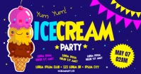 ICE CREAM PARTY BANNER Facebook Shared Image template