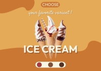 Ice Cream Postcard template