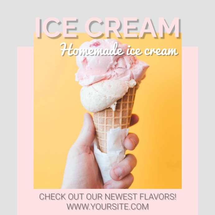 ICE CREAM POSTER Template | PosterMyWall