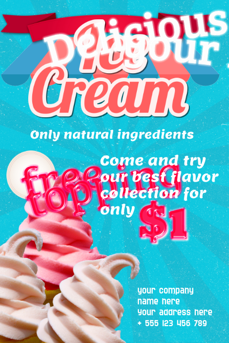 Customize 280+ Ice Cream Poster Templates PosterMyWall Customize 280+ Ice Cream Poster Templates PosterMyWall